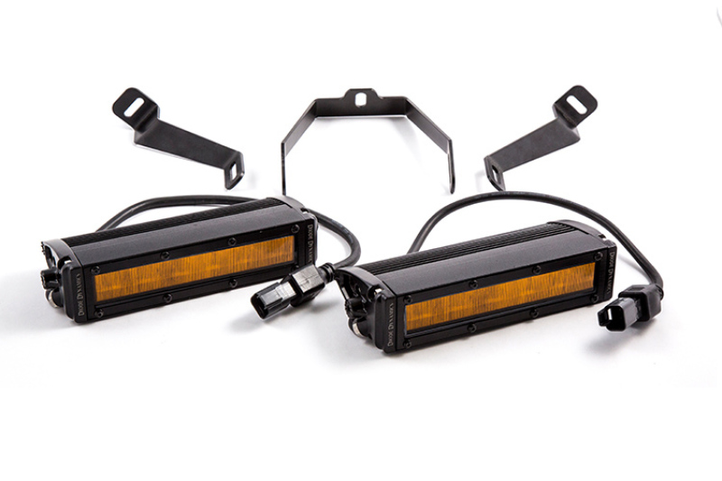 Subaru WRX LED Light Bars - Front - Diode Dynamics - SS6 Stage Series 6 Light Bars - Amber - `15-`17 Subaru WRX LED Light Bars - Front - Diode Dynamics - SS6 Stage Series 6 Light Bars - Amber - `15-`17